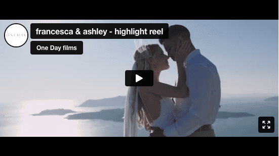 One Day Production | Greece wedding photographer - website video thumbnail